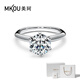 美珂MKOU經(jīng)典六爪求婚鉆石戒指女河南人工培育鉆石1克拉鉆戒人造合成鉆戒 1克拉【重金版】 PT950鉑金/D色/VVS2/IDEAL切工【IGI+NGTC雙證書(shū)】