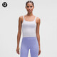 lululemon丨Ebb to Street 女士前后 U 領(lǐng)短款運動(dòng)背心 B/C LW1ERWS 寧靜藍/寧靜藍 S /6