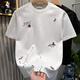 啄木鳥(niǎo)（TUCANO）t恤男高端個(gè)性刺繡短袖潮牌潮流衣服2025夏季新款男士圓領(lǐng)半截袖 白色 XL