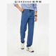 佐丹奴復古水洗牛仔褲男春季新款男褲中腰彈力牛仔直筒褲13115858