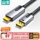 山澤DP轉HDMI轉接線(xiàn) 4K60Hz高清DisplayPort轉HDMI2.0視頻線(xiàn)電腦臺式機接電視顯示器轉換線(xiàn) 5米DH650