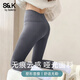 班尼路S&K打底褲女2026年秋冬季女裝新款緊身收腹提臀褲高腰鯊魚(yú)褲 灰#純色 【常規】 【200g鯊魚(yú)褲】 L