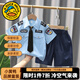 G.duck童裝男童春秋套裝兒童衣服男寶寶春裝警官服男孩cos交警警察衣服 警察服套裝【夏款】 110 尺碼4~5歲【100-110cm】