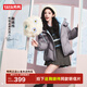 鴨鴨（YAYA）鞠婧祎同款羽絨服女短款2025秋冬新款韓版時(shí)尚加厚保暖顯瘦外套XH 灰色 S （155）