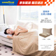 固特異（Goodyear）抱枕被空調被子兩用腰靠墊多功能車(chē)載睡覺(jué)云柔被米色1.5*2米