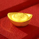 實(shí)時(shí)金【足金9999】水貝黃金珠寶小擺件金元寶塊錠實(shí)心豆豆投資收藏送禮 新元寶*1個(gè)【帶證書(shū)】 5克/顆