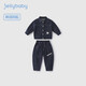 JELLYBABY【開(kāi)學(xué)季】秋裝中大童牛仔套裝男童牛仔外套+廓形牛仔褲子兩件套