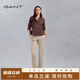 GANT/甘特春季新款女士美式潮流舒適通勤純色簡(jiǎn)約百搭九分休閑褲 277沙黃色 40