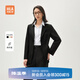 海瀾之家（HLA）西服套裝女款春秋一?？蹥赓|(zhì)西裝套裝女 黑色Y4【西服+西褲】 M 160/84A 建議100-115斤