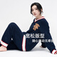 達芬奇密碼半邊絨睡衣冬季男女加絨加厚保暖睡衣可外穿家居服送女友生日禮物 【女】萌熊 藏藍 XL 【推薦120斤-140斤】