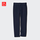 優(yōu)衣庫童裝男童女童針織長(cháng)褲休閑褲禮服校服演出服可機洗474925 69 藏青色 150