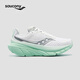 Saucony索康尼GUIDE17向導17減震軟底支撐慢跑訓練鞋輕便運動(dòng)鞋女 白淺綠240 35.5