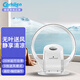 carkiien智能變頻無(wú)葉風(fēng)扇壁扇家用廚房廁所壁掛式搖頭電風(fēng)扇直流變頻節能嬰兒孕婦桌面臺式空氣循環(huán)風(fēng)扇 白色升級款