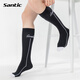 森地客Santic 長(cháng)筒騎行運動(dòng)襪女款透氣抑菌壓縮自行車(chē)騎行襪子 尼雅 黑色 均碼