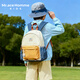 MR.ACE HOMME KIDS親子雙肩包輕便防潑水大容量戶(hù)外旅游背包小學(xué)生書(shū)包 海鹽西柚L碼