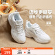 李寧跑步鞋女鞋馬卡龍配色透氣網(wǎng)面舒適運動(dòng)鞋情侶時(shí)尚復古老爹鞋 云霧白/銀色-3 37