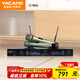 雅橋（YACARE）U-466 U段無(wú)線(xiàn)話(huà)筒一拖二 ktv專(zhuān)用動(dòng)圈麥克風(fēng)唱歌k歌套裝