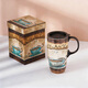 愛(ài)屋格林馬克杯大容量陶瓷杯帶蓋水杯咖啡杯景德鎮女生高顏值生日禮物禮品 咖啡時(shí)光（禮盒裝）3LTM016L