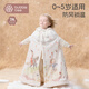 BUBBLE TREE嬰兒披肩斗篷外出防風(fēng)外套四季寶寶披風(fēng)擋風(fēng)保暖舒適兒童 時(shí)光流沙 【斗篷/外套 帶袖口 可伸手】 適用溫度0-15℃ 均碼 【0-5歲】