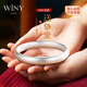 唯一（Winy）銀手鐲足銀9999古法鐲子女款老人長(cháng)輩純銀飾品新年送媽媽生日禮物