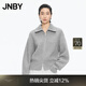 JNBY/江南布衣【商場(chǎng)同款】25冬新品毛針織衫寬松大翻領(lǐng)開(kāi)衫5X0310250 073/雜煙灰 XS