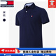 TOME BORNEK湯米高端25夏季新品美式休閑短袖純色棉polo衫男裝半袖T恤 寶藍 2XL 155-175斤