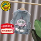 G.duck女童馬甲外穿秋冬季加絨2025新款?lèi)?ài)莎公主牛仔背心兒童秋裝女小童 aeccqqk 卡通蛋仔 120 尺碼5~6歲【110-120cm】cm