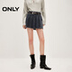 ONLY2026春季新款辣妹風(fēng)A字牛仔短裙百褶裙半身裙女|126137003 J3G藍黑牛仔 S