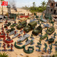 JEU舊義懷舊小兵人玩具軍事沙盤(pán)坦克士兵戰爭模型中古玩具男生日禮物 反恐殲滅戰｜300PCS