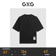 GXG男裝商場(chǎng)同款暈染印花短袖T恤24年夏 黑色 170/M