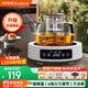 榮事達（Royalstar）【京倉發(fā)貨】電陶爐辦公室小型煮茶壺煮茶器泡茶煮茶燒水壺電磁爐家用電茶爐泡茶壺 雅白陶爐+壺B套裝1200w【智能定時(shí)+6檔火力】