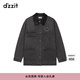DZZIT地素棉服冬季復古丹寧主義時(shí)尚牛仔外套女 深灰色 M