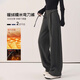 韓都衣舍【暖絨糯米彎刀褲】闊腿褲女2025冬季百搭顯瘦高級感休閑褲女