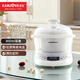 金灶（KAMJOVE）隔水燉 微電腦隔水燉盅 白瓷電燉鍋煲湯煮粥鍋 KV-08T 白色 0.8L