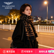 FALAMAONE明星同款圍巾女2025新款高檔品牌提花圍脖高級感披肩輕奢氛圍感冬 F-WJ925黑咖色【專(zhuān)柜禮盒】