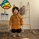 G.duck兒童羽絨服冬季男童外套白鴨絨保暖小精靈女寶寶面包服 南瓜色 正碼正拍 90 cm 充絨量