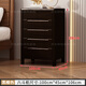 擇怡中式斗柜五斗胡桃木臥室儲物柜簡(jiǎn)約純實(shí)木斗柜大容量爆款六斗九斗 六斗黑檀色-100寬*45深*106高cm