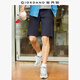 佐丹奴休閑短褲男彈力萊卡棉梭織褲子男中腰薄款五分褲男01104341