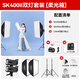 神牛（Godox） 攝影燈sk400二代閃光燈影室閃光燈服裝人像拍照攝影棚套裝影樓服裝攝影燈 SK400II雙燈套裝-柔光箱*2【送引閃器】 佳能版