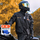 杜漢（DUHAN）摩托車(chē)騎行服男四季防摔機車(chē)服越野賽車(chē)服騎士褲子 D-020黑色上衣 XL