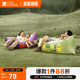 牧高笛（MOBIGARDEN）云悅充氣沙發(fā) 戶(hù)外露營(yíng)音樂(lè )節懶人空氣氣墊床 NX24690005 淺草綠