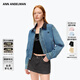 ANN ANDELMAN【孫穎莎同款】官方直營(yíng)復古翻領(lǐng)牛仔夾克短款牛仔外套 藍色 XS