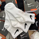 NBA CARES-Nike耐ke襪子男女純棉運動(dòng)襪黑白灰短襪中筒長(cháng)筒跑步籃球襪子 白色中筒薄款 3雙 M碼(建議37-41鞋碼)