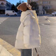 丹琳朵棉服女款2025年最新款加厚棉衣短款韓版面包棉襖外套小個(gè)子百搭 米白色 S (建議80-105)