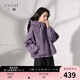 三彩2025冬季新款連帽棉服寬松棉衣休閑簡(jiǎn)約保暖夾棉外套短款S 薰衣草紫預售[付款25天內]發(fā) L 165/88A