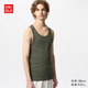優(yōu)衣庫男女裝百變T羅紋背心內搭打底衫T恤475359 466870 465189 475359/57深橄欖色 L