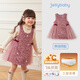 JELLYBABY【絲絨蝴蝶結時(shí)尚公主連衣裙】25新品冬款女童背心裙中童