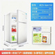 海爾同款現代冰箱【家電補貼20%】小冰箱一級能效省電家用租房車(chē) 銀色雙門(mén)116升級款一級能效 56升