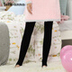 tutuanna打底褲日系純色顯瘦加絨加厚保暖打底褲襪可外穿舒適保暖 300D黑色(不包腳） 均碼