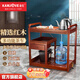 金灶（KAMJOVE） 多功能組合式木雕移動(dòng)茶車(chē)茶盤(pán) 整套茶具套裝全自動(dòng)上水電熱水壺 KW-6000配套泡茶壺E9 1個(gè)